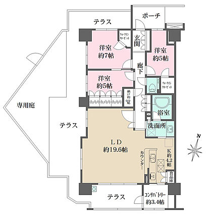 約3.4帖のコ...