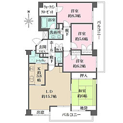 ステージ山手台サウス一番館 4LDKの間取図画像