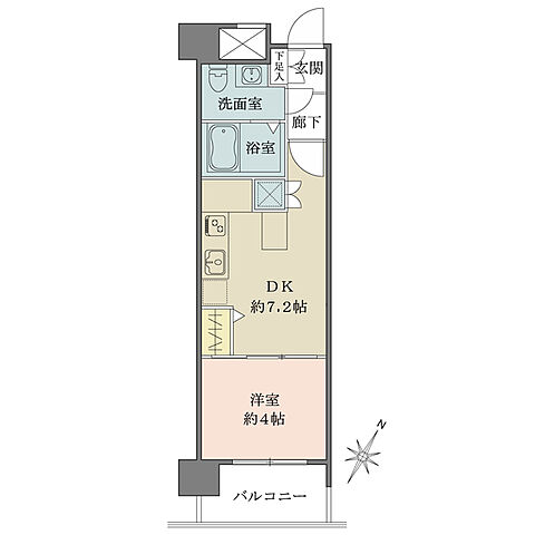間取り 藤和六本木ホームズ 4階/-