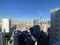 バルコニーから...