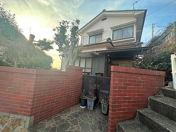 Beautiful mountainous landscape with colorful sky