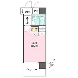 ダイアパレス皆実町 1Kの間取図画像
