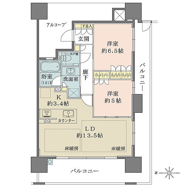間取りを拡大表示