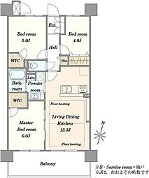 間取図画像 3LDK