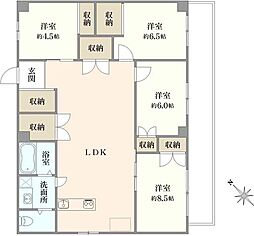 ハイマート入谷 4LDKの間取図画像