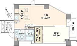 レグノ・ラフィネ南青山 1LDKの間取図画像