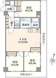 間取図画像 3LDK