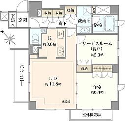 プラウド目白台 1SLDKの間取図画像