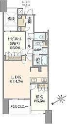 ディアナコート小石川竹早 1SLDKの間取図画像
