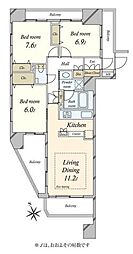 間取図画像 3LDK