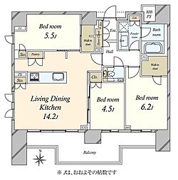 間取図画像 3LDK