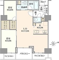 間取図画像 2LDK