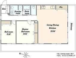 間取図画像 2LDK
