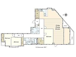 間取図画像 3LDK