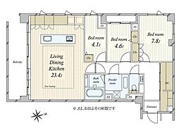間取図画像 3LDK