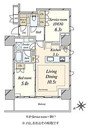 間取図画像 1SLDK