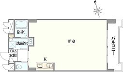 グランドパレス田町 ワンルームの間取図画像