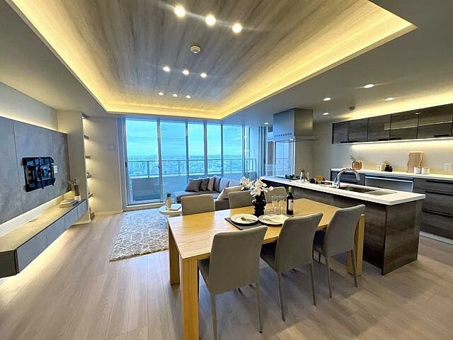 リビング/ダイニング パークタワー東京フロント 23階/-