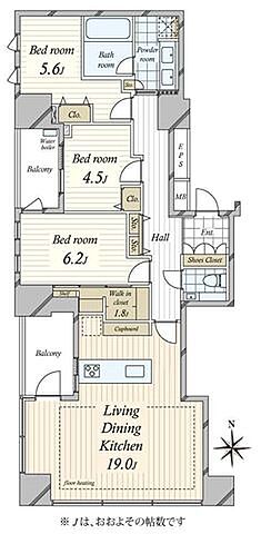 間取り コートレジデントタワー 9階/-