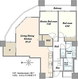 間取図画像 2SLDK