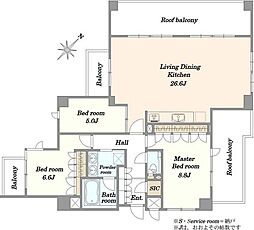 間取図画像 3LDK