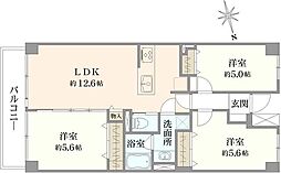 パークハイム東陽町 3LDKの間取図画像