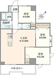 ヴィルメゾン葛西 3LDKの間取図画像