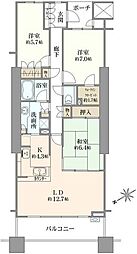 パークシティ市川A棟 3LDKの間取図画像