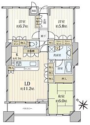 間取図画像 3LDK