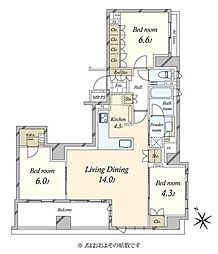 アトラス代々木上原 3LDKの間取図画像