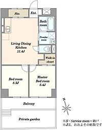 間取図画像 2LDK