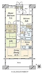 間取図画像 3LDK