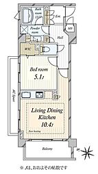 間取図画像 1LDK