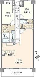 クレストフォルム南砂パークイースト 2LDKの間取図画像