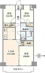 エンゼルハイム石神井公園壱番館 3LDKの間取図画像