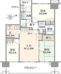 ウィズダム大泉学園 3LDKの間取図画像