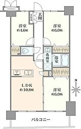 ライオンズガーデンコート練馬北町 3LDKの間取り