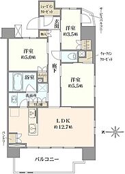 リビオレゾン北綾瀬 3LDKの間取図画像