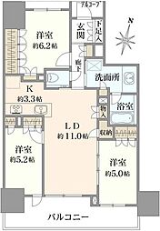 プラウド綾瀬 3SLDKの間取図画像