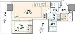 URAWA THE TOWER 1LDKの間取図画像