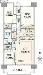 プラウドシティ吉祥寺 3LDKの間取図画像