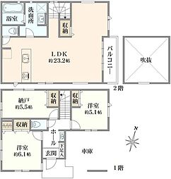 西東京市下保谷2丁目 新築戸建 2号棟/全2号棟