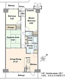 間取図画像 3LDK