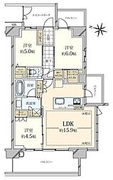 ヴェレーナグラン大宮大門町瑞景 3SLDKの間取図画像