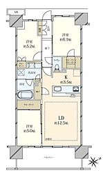 PROUD宇都宮 3SLDKの間取図画像