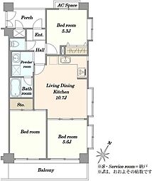 間取図画像 3LDK
