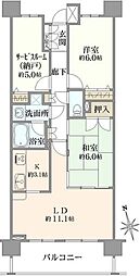 グーディッシュ村上 2SLDKの間取図画像