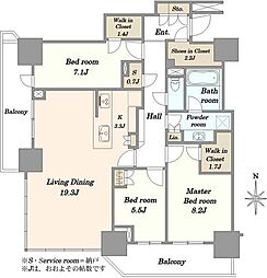 間取図画像 3LDK