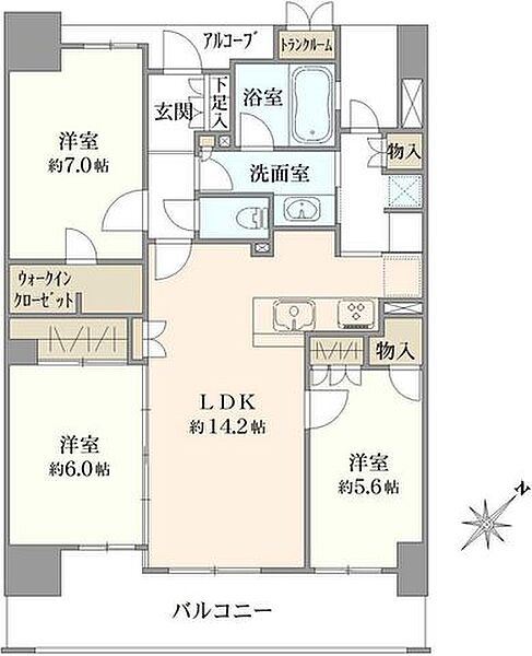 間取りを拡大表示