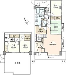 ポートレート立川 4LDKの間取図画像